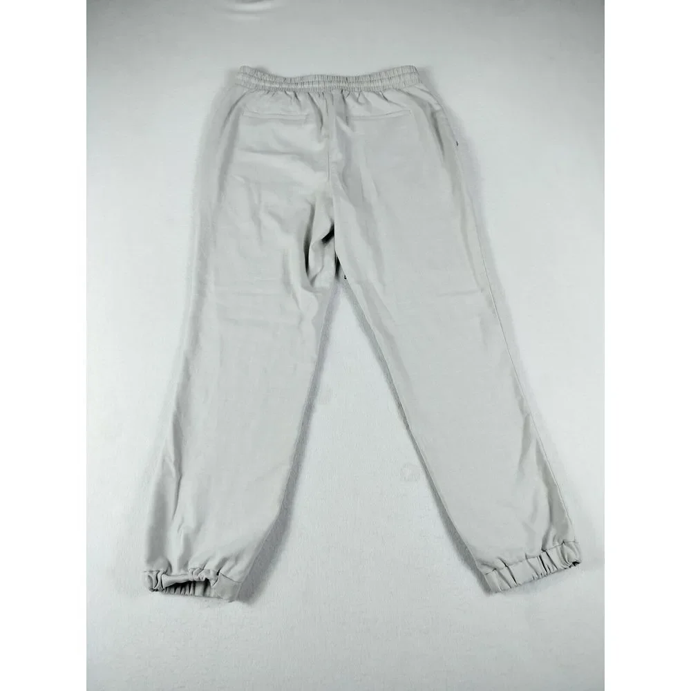 Nine West Sweatpants Womens Medium Light Grey Ankle Classiccore Minimalist Basic
